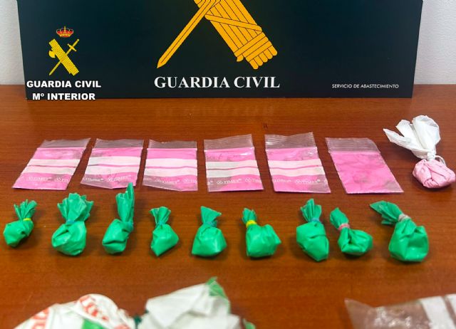 La Guardia Civil detiene in fraganti a una persona en Moratalla con gran cantidad de cocaína