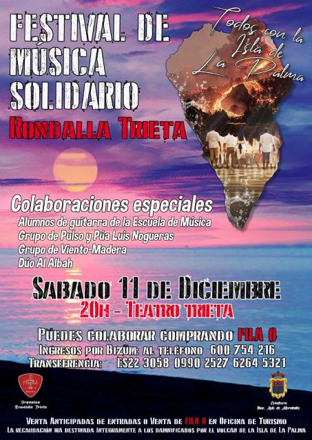 Festival benéfico a beneficio de La Palma en Moratalla