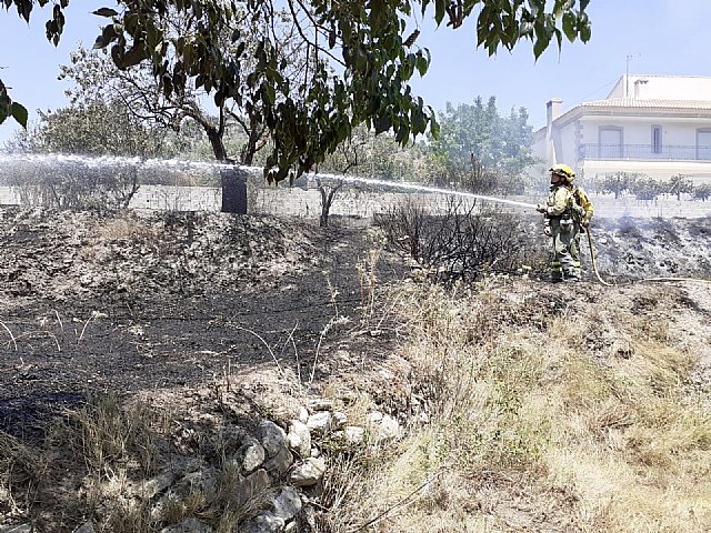 Conato de incendio agrícola, próximo a terreno forestal, en Moratalla