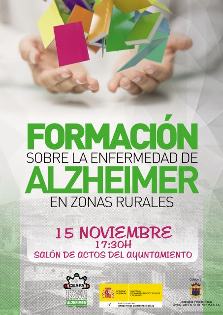 La Confederación Española de Alzheimer se acerca a Moratalla para ofrecer una jornada de formación e información sobre la enfermedad del alzheimer