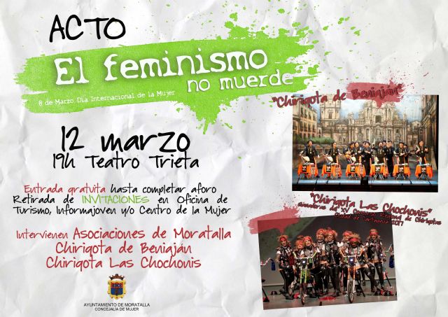 'EL FEMINISMO NO MUERDE' campaña por el 8 de marzo, Día Internacional de la Mujer