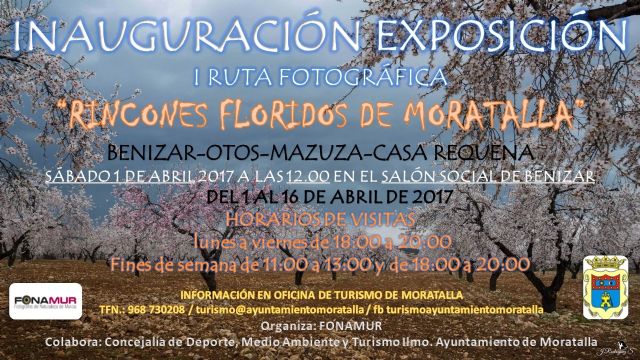 Exposición iª ruta fotográfica 'rincones floridos de Moratalla'